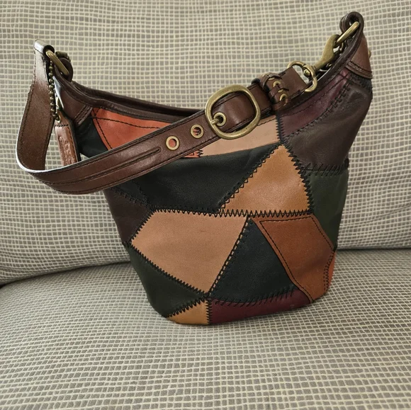 Coach Patchwork Bleecker Limited Legacy Mini Duffle Bag Purse Multicolor 41011 - Picture 5 of 17